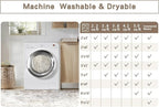 Beige Grey Washable Rugs 8x10 Area Rugs - Image 9