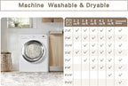 Beige Grey Washable Rugs 5x7 Area Rugs - Image 9