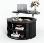 JOINICE 31.5" Round Lift Top Coffee Table - Image 8