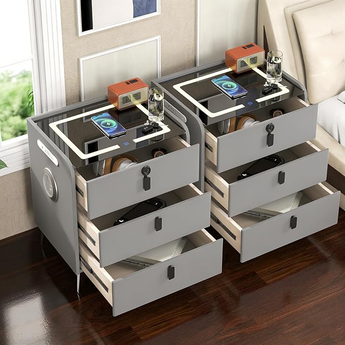 Smart Night Stand Set of 2 by QHRAY