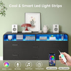 SEDETA 6 Drawer File Cabinet - Image 5
