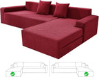 ZNSAYOTX Sectional Couch Covers, Stretch Jacquard Slipcovers by ZNSAYOTX