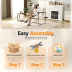 VINGLI 28" Wide Plush Upholstery Sling Modern Accent Chairs Set of 2, Cute - Image 9