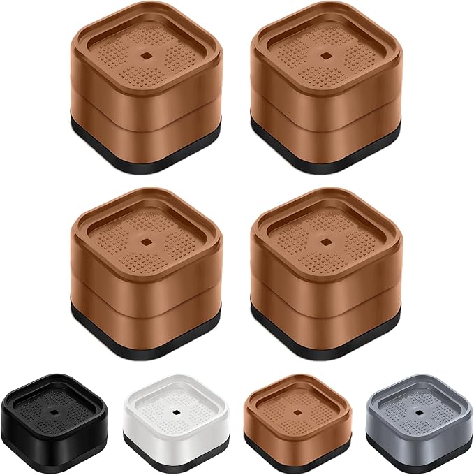 Furniture Risers Adjustable Bed Risers Heavy Duty Lifts Height 2", Square by EnjoyLifeEnjoyHappiness