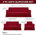 Fanfanwin 3 Pcs Sofa Slipcover Set - Image 2
