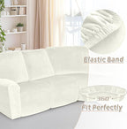 Arfntevss Sectional Recliner Couch Covers Velvet Corner Sectional Sofa Cover - Image 6
