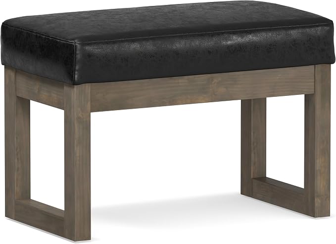SIMPLIHOME Milltown Small Ottoman Bench by SimpliHome