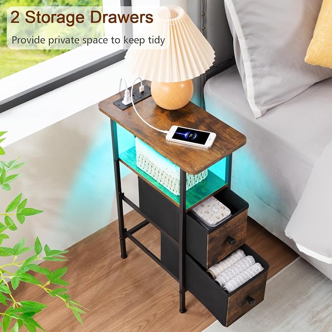 LOAKEKEL Narrow Nightstand - Image 7
