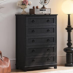 Joaxswe Farmhouse 5 Drawer Dresser by Joaxswe