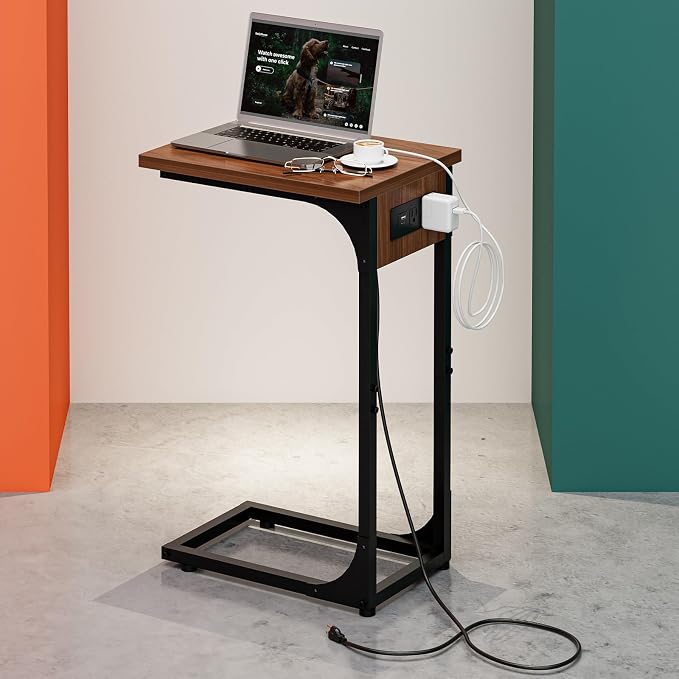 C-Shaped Side Table for Couch by RISWER