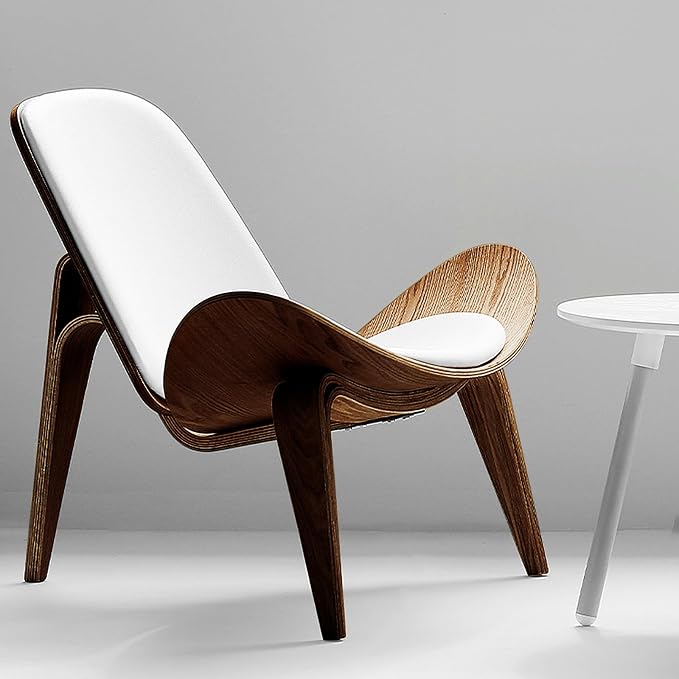 OAKHAM Comfy Shell Chair, Mid Century Modern Accent Chair - Image 4