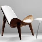 OAKHAM Comfy Shell Chair, Mid Century Modern Accent Chair - Image 4