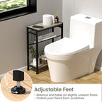 Small Side Table for Small Space, 3-Tier Narrow End Table - Image 4
