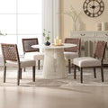 LZAREAL Farmhouse Dining Chairs Set of 4 Linen Fabric Upholstered Accent Side by LZAREALBetterRoomForRealLiving