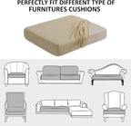 Water Repellent Couch Cushion Covers, Stretch Sofa Seat Slipcover Sets - Image 7