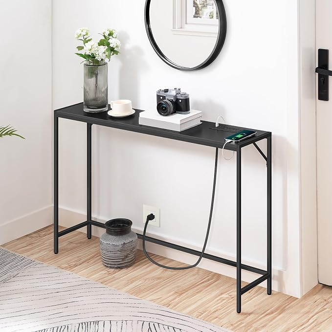 MAHANCRIS Console Table, Narrow Sofa Table, 43.3” Entrance Table - Image 2