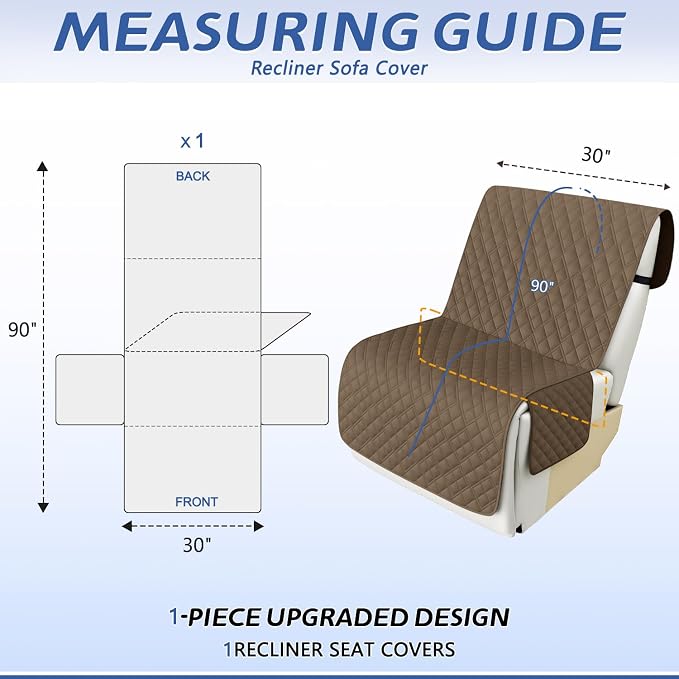 Arfntevss Recliner Sectional Couch Covers Waterproof L Shape Sofa Cover - Image 2
