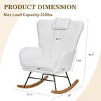 VECELO Rocking Chair Nursery - Image 2