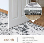 Rugflix 6x9 Area Rugs for Living Room, Washable Light Grey Large Rug | Machine - Image 4