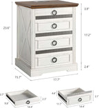 Farmhouse Night Stand Set 2 - Image 3
