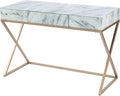SEI Furniture - Kamblemore Faux Marble Writing Desk - Transitional Design by SEIFurniture