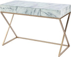SEI Furniture - Kamblemore Faux Marble Writing Desk - Transitional Design by SEIFurniture