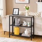 HOOBRO 29.5" Narrow Console Table, 3-Tier Entryway Table, Thin Sofa Table - Image 2