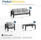 Solaste Aluminum Patio Furniture Set - Image 2