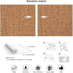 Brown Grasscloth Wallpaper Peel and Stick Contact Paper Textured Removable - Image 5