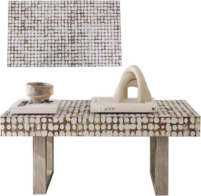 East at Main White Coffee Table – Handmade Accent Table - Image 9