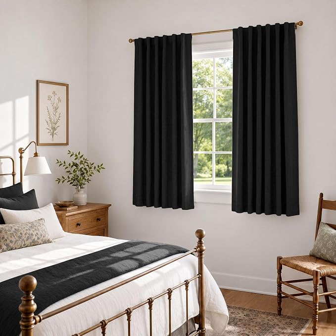 Linen Textured Total Blackout Curtains - Image 5
