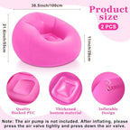 Realspring Inflatable Bean Bag Chairs Outdoor Blow up Camping Chairs Inflatable - Image 3