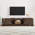 FATORRI TV Stand for 75/65/55 Inch TVs, Mid Century Modern Entertainment Center - Image 8