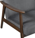 Lexicon Mid Century Modern Chair Velvet Accent Chair - Image 7
