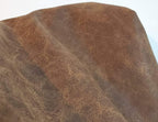 Brown Vintage Distressed Soft Faux Leather Fabric PU Leather Fabric Sheet Sold - Image 4