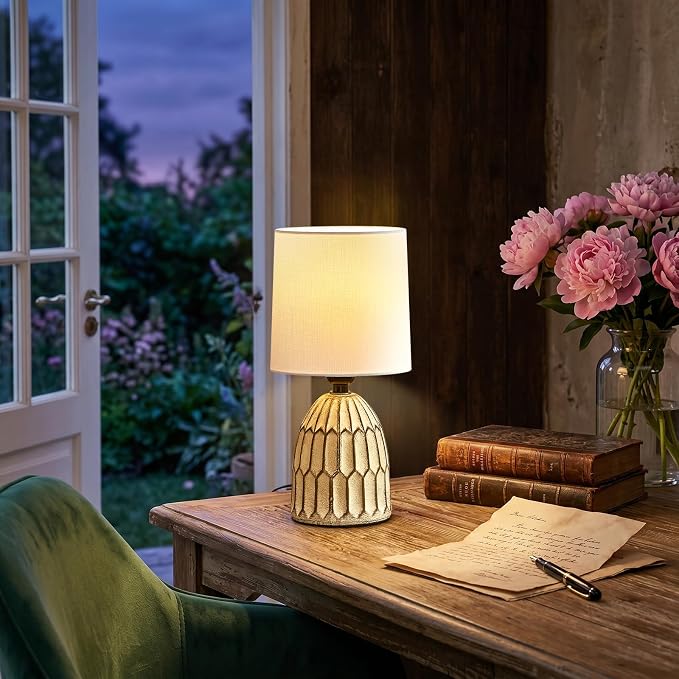 EJIAXIN Small Table Lamp -13.5" Boho Lamp - Image 3