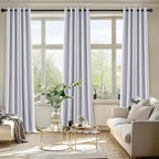 MIULEE Blackout Curtains for Bedroom 2 Panels 40x96 Inch Long Greyish White | - Image 6