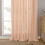 YoungsTex Peach Linen Curtains 72 Inches Long - Image 7
