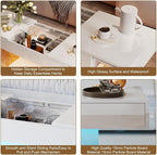 HedoAjim White LED Coffee Table - Image 9