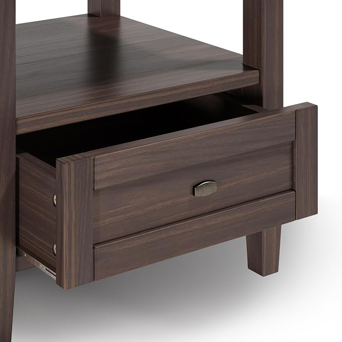 SIMPLIHOME Warm Shaker Solid Wood 20 inch Wide Transitional-Style End Tables in - Image 5