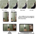 Chyhomenyc Sage Green Sheer Curtains 84 Inches Long 2 Panels, Light Filtering - Image 4