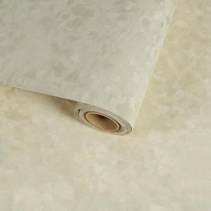 Beige Velvet Contact Paper for Cabinets Shelf Dresser, Soft Fabric Drawer Liner by VaryFloral