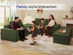 Living&Giving 128" U-Shaped Cloud Sectional Couch - Image 3