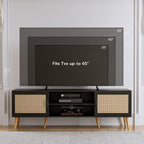 ZttRiee TV Stand for TVs up to 65'', Entertainment Center - Image 3