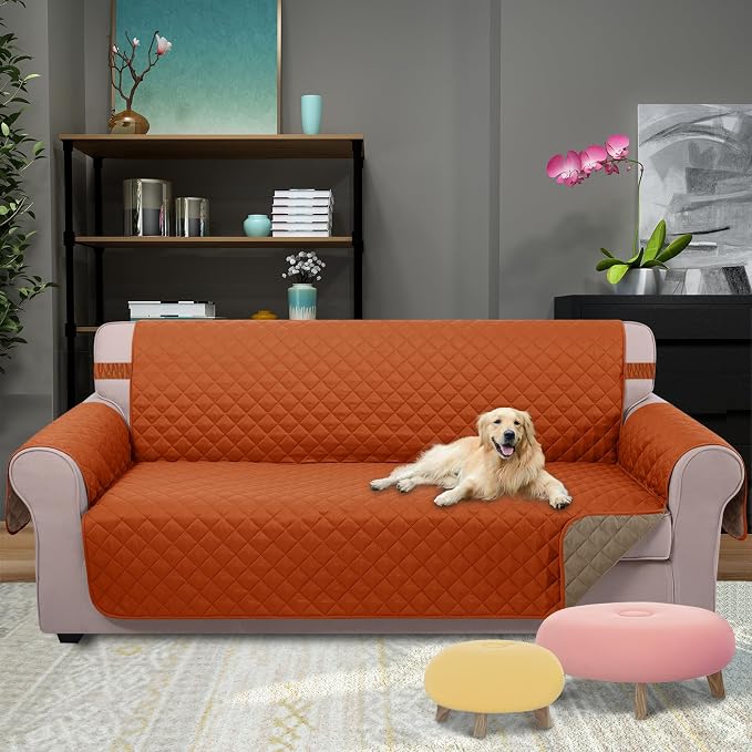 U-NICE HOME Large Sofa Cover Reversible Couch Cover, Pet Friendly, Elastic - Image 2