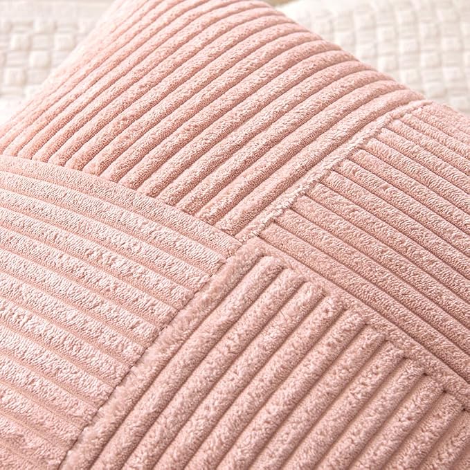 MIULEE Pink Decorative Throw Pillow Covers - Image 2