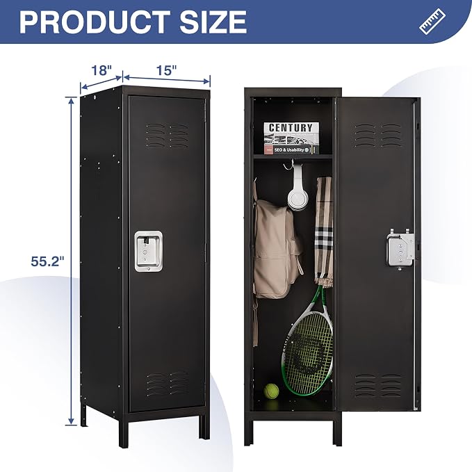 Metal Storage Locker, Lockable Employees Metal Locker - Image 3