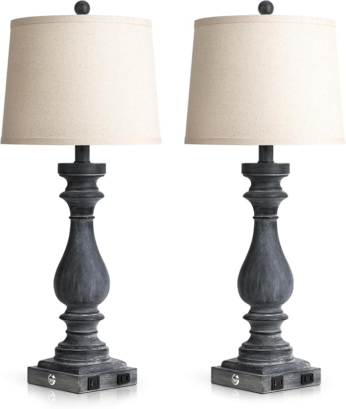 Cinkeda 29" Tall Farmhouse Table Lamp - Image 8