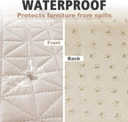 Ameritex Sofa Cover Waterproof for Seats Couch Cover for Dogs Pet Couch Cover - Image 2