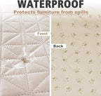 Ameritex Sofa Cover Waterproof for Seats Couch Cover for Dogs Pet Couch Cover - Image 2
